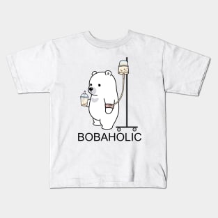 Bobaholic Bear Is Your Spirit Animal! Kids T-Shirt